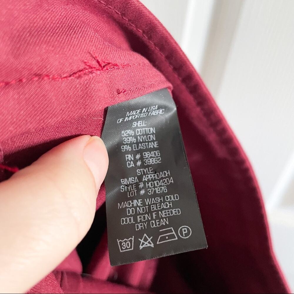 Theory Deep Raspberry Bimsa Approach Ankle Length… - image 3